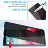 Anbzsign 2 Pack Privacy Tempered Glass Screen Protector for TCL