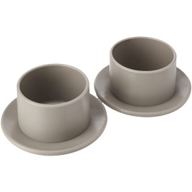 Merriway® BH01572 (2 Pcs) Kingston King Size Castor Cups, Fits 50 mm Castors Large Beige - Pack of 2 Pieces