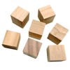 Generic DIY Craft 40 Pieces Wooden Cubes Rustic Decorative Square