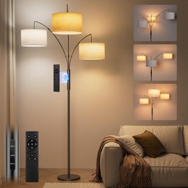 SIBRILLE Upgraded 36W Floor Lamps for Living Room - Super Bright Dimmable Tree Floor Lamp with Remote & Touch Control, Tall Lamp for Living Room Corner, Bedroom, Office