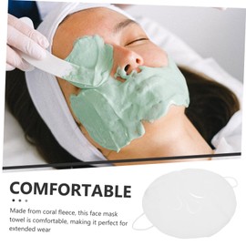Healeved 8pcs Luxurious Fleece Face Mask Towel Hot Compress for Women Facial Beauty Towel