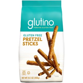 Gluten Free by Glutino Pretzel Sticks, Delicious Everyday Snack, Lightly Salted, 14.1 Ounce