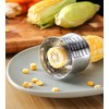 Corn Stripper Cutter, 2Pcs 304 Stainless Steel Corn Peeler, Labor