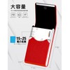 padike Men's Business Card Holder, Thin, Upgraded, Microfiber Leather, Magnetic