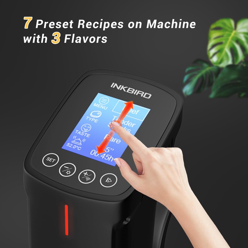 Inkbird WIFI Sous Vide Machine ISV-100W, 1000 Watts Sous-Vide Cooker
