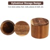 Pet Ashes Box Set, Wooden Round Pets Urn for Dog