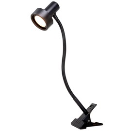 O’Bright LED Clip on Light for Bed Headboard / Desk, Dimmable LED Desk Lamp with Metal Clamp, 5W LED, Flexible Gooseneck, Adjustable Brightness for Eye-Care Reading, Vintage Design (Metal Black)