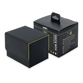 Vault X Exo-Tec Modular Sideloading Deck Box Module for 100+ TCG Cards. Detachable Magnetic Lid. Fits Commander & Standard Trading Cards (Electric Green/Black)