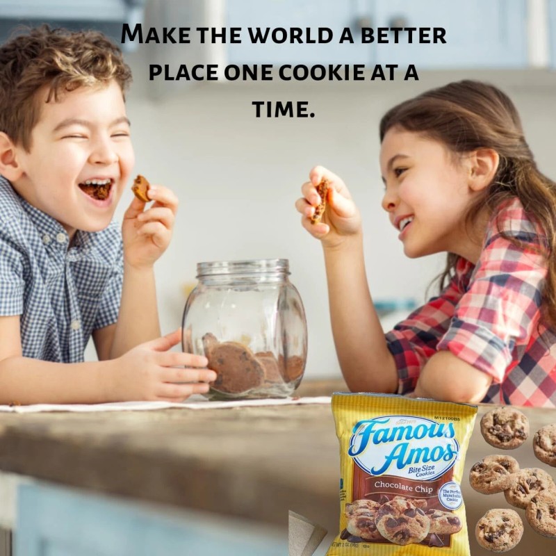 PRIME GRADE Famous Amos Chocolate Chip Cookies, 42ct of 2oz