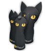 P.Golf Black Cat Head Cover (1,3,5,UT Set) (4 Piece Set)