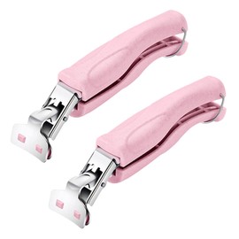 SPTECHMAKE Kitchen Cooking Tongs，Stainless Steel Anti-Scalding Hot Bowl Dish Plate Gripper Clips Clamp Holder for Moving Hot Plate or Bowl with Food Out from Instant Pot Microwave Oven(2Pack) (Pink)