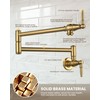 Pot Filler Faucet, Wall Mount Pot Filler Kitchen Faucet (Gold)
