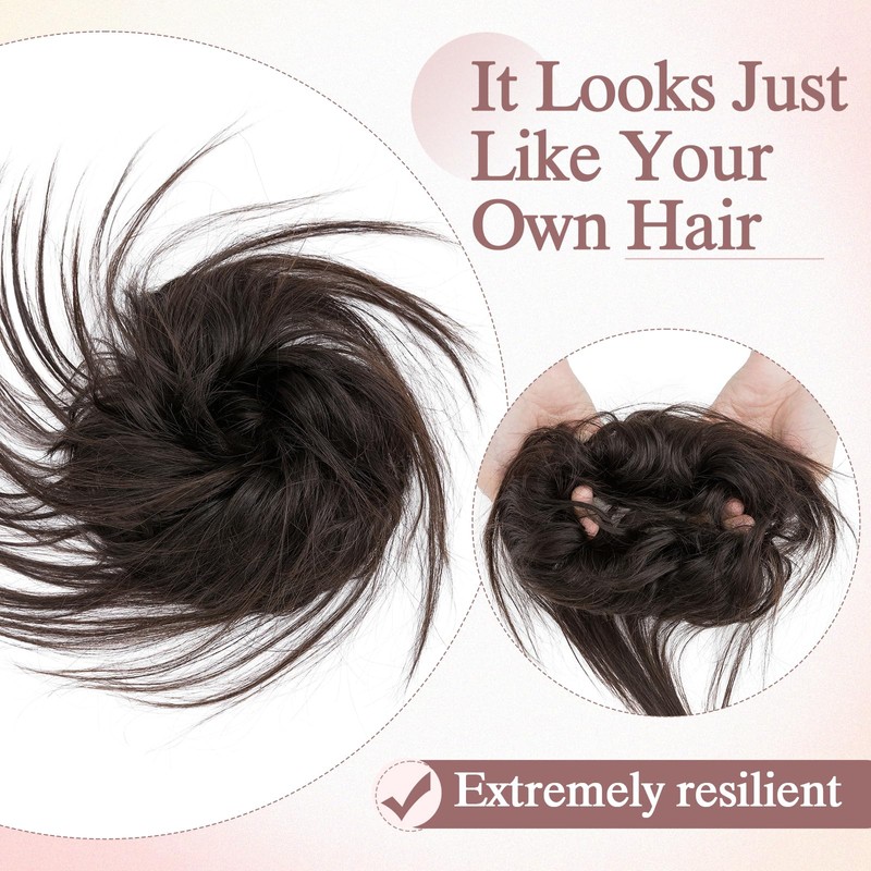 SEGO Messy Bun Hair Piece Human Hair Hairpieces for Women