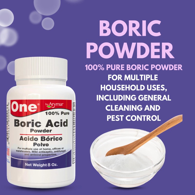 Arymar 100% Pure Boric Powder Granulated, Multi-Purpose Cleaner 8 fl