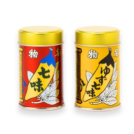 Nemoto Yawataya Isogoro Shichimi Togarashi 0.5 oz.(14g) & Yuzu(Citron) Shichimi Togarashi Set 0.42 oz(12g),Shichimi Togarashi, Seasoning, Japanese spice, Pepper, Powder, Japanese Mixed Chili Pepper ,Yuzu, noodle, Soup, Chili Powder, Chili Flakes, Asian Food 根元八幡屋礒五郎