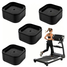 4pcs Treadmill Incline Riser Blocks | Walking Stackable Height Adjustable Incline Blocks Pad Attachment Non-Slip Upgrade Ramp for Home Gym Leveling & Uphill Workout Treadmill Accessories