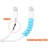 Jetec 24 Pcs Charger Cable Protector,Silicone Flexible Cable Saver,Spiral USB