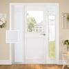 HOMEIDEAS Blackout Linen Sidelight Curtains for Front Door, Side Door