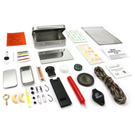 Mini Survival Tin - Pocket-sized tin, loaded with an impressive amount of outdoor survival essentials. UK-made.