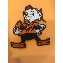 Unbranded Cleveland Browns Vintage Embroidered Iron On Patch RARE  3.5” X 3
