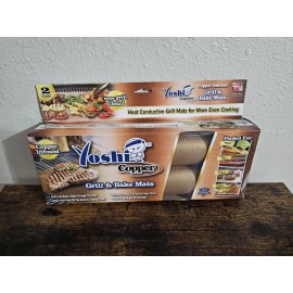 Yoshi YOSHIGC Non-Stick Copper Grill & Bake Mat - 2 Pack