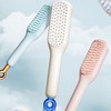Hair Volume Paddle Brush Self-Cleaning Hair Comb 5ea