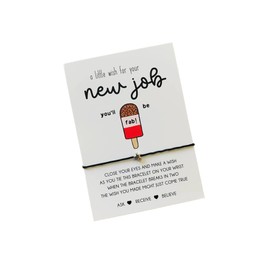 Good luck in your new job wish string bracelet | Gift to say good luck in your new job | New job gift | Gift for new job