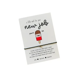 Good luck in your new job wish string bracelet | Gift to say good luck in your new job | New job gift | Gift for new job