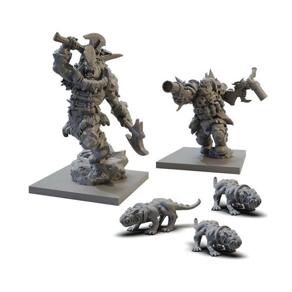 Mantic Entertainment Kings of War Vanguard Ogres Warband Booster Ogre