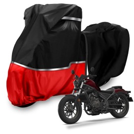 Waterproof Motorcycle Cover Replace for Honda Cruiser Rebel250、Shadow 600、Vtx1300, 420D Oxford Cloth Motorcycle Cover for Snow Rain Dust Protection,All Weather Protection