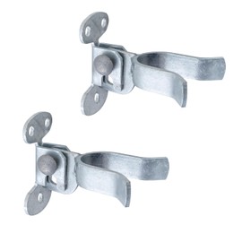 VIVIDA 1-5/8" Wall Mount Latch, Chain Link Fence Gate Fork Latch for 1-5/8" Gate Frame, Galvanized Steel, with Padlock Hole, Mounts to Wooden Fence Post or Wall, 2 PCS