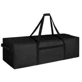 Moutosne Duffel Bag for Travel, 48 Inch Large Sturdy & Water Resistant Storage Bag, Durable 600D Oxford Fabric Travel Duffel Luggage Bags for Camping (Black)