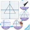 Teling 24 Pieces Jumbo Magnetic XY Coordinate Dry Erase Grid