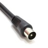 kenable Coaxial Satellite to TV Aerial Cable F type Plug