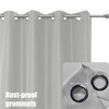 BONZER Wide Waterproof Outdoor Curtains for Patio Heavy Privacy Sunlight
