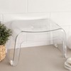 Chair Transparent Interior Bath Non-slip footrest 2ea
