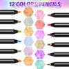 Maqhpu 12 Colours Rainbow Pencils, Advent Calendar Filling Children Girls,