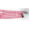 1 Pink Community Nurse Printed Nursing Safety Neck Breakaway Lanyard: