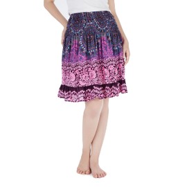 Lannaclothesdesign High Waisted Skirts for Women Short Flowy Summer Skirt Trendy Outfit Knee Length Boho Clothing Fall Skirts