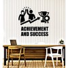 Large Vinyl Wall Decal Achievement Success Motivation Words Office Decor