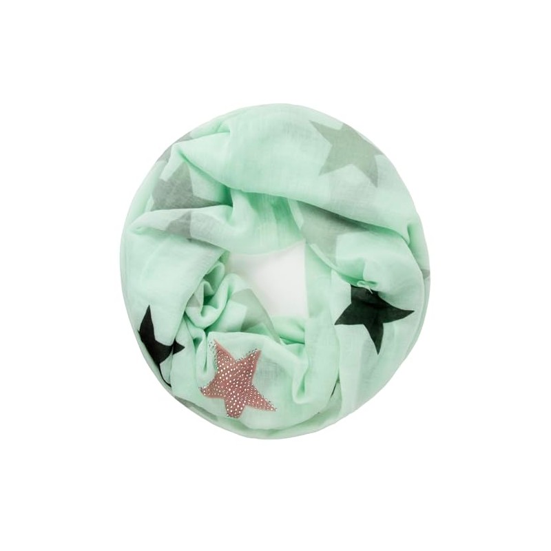 Gloop Leicghter S201703 Loop Scarf with Stars Pattern Various Colours,