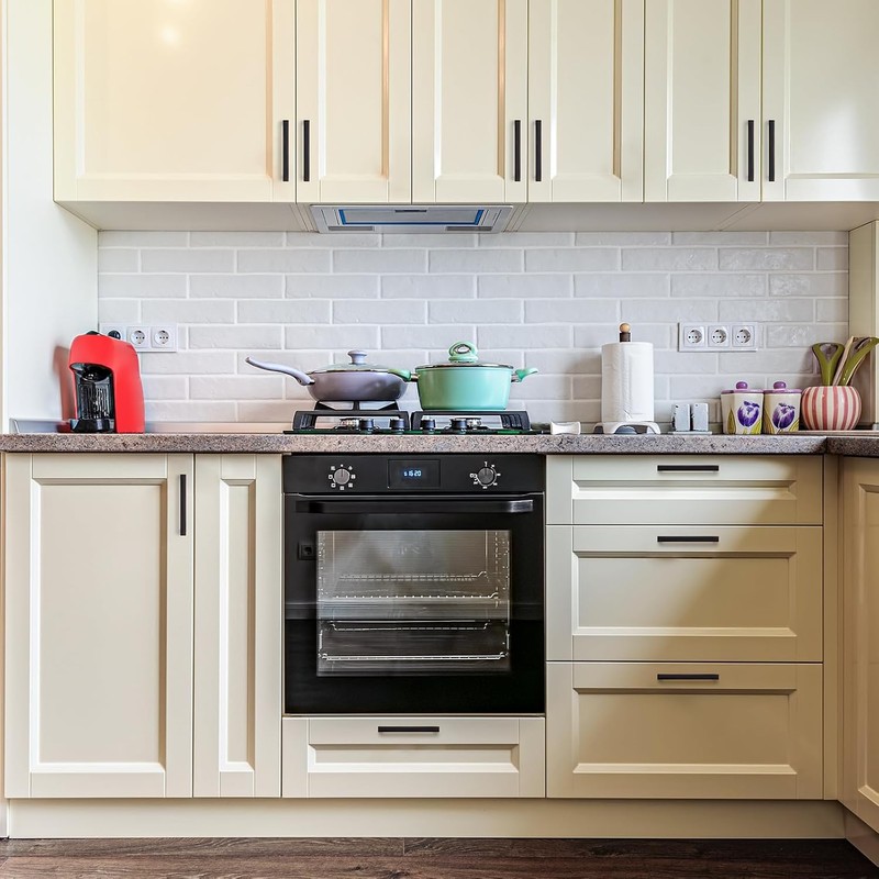 Ravinte 30 Pack Solid 3 Inch Square Cabinet Handles Oil-Rubbed