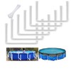 6 Pack Solar Pool Cover Holder for Above Ground Pool