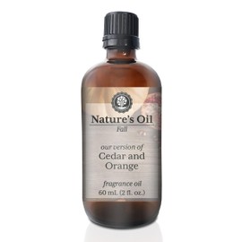 Cedar and Orange Fragrance Oil (60mL) for Diffusers, Soap Making, Candles, Lotion, Home Scents, Linen Spray, Bath Bombs, Slime