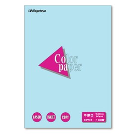 Nagatoya Shoten Color Paper Na-4212 B5 Medium Thickness, 100 Sheets Sora