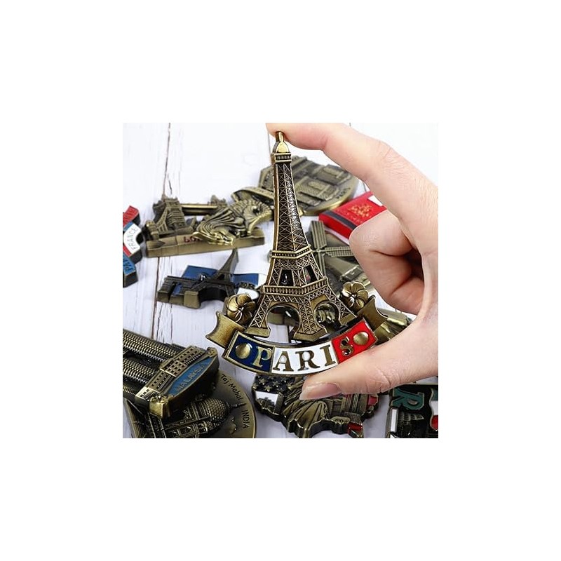 3D Metal Fridge Magnet Eiffel Tower Paris France Souvenir Gift