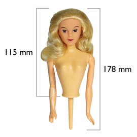 PME DP200 Blonde Doll Pick, Yellow, 6.5 x 4 x 17.8 cm