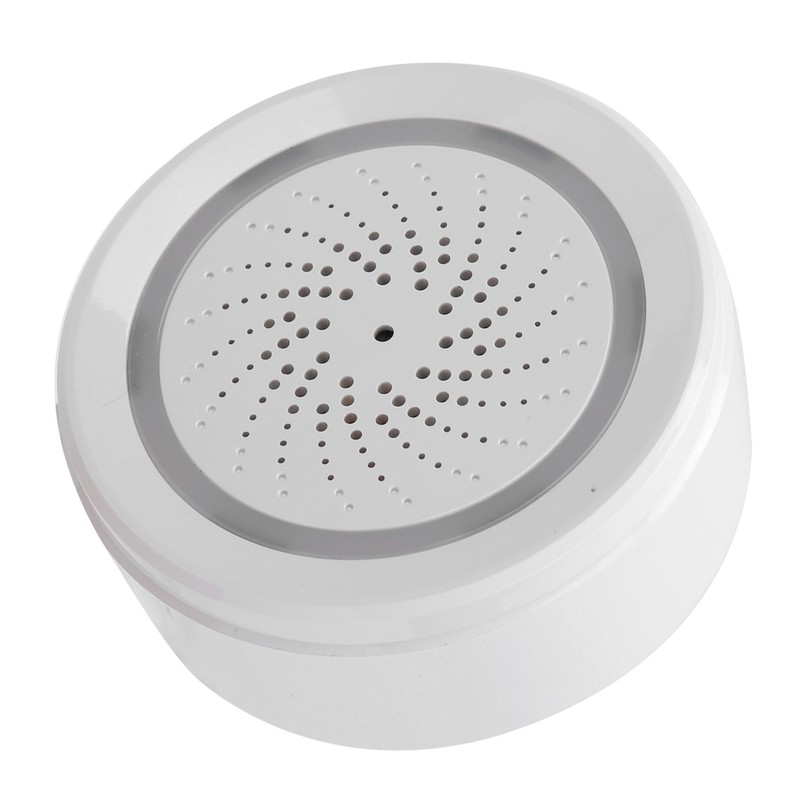 2.4GHz WiFi Temperature Humidity Sensor Detector Sound Light Alarm Smart