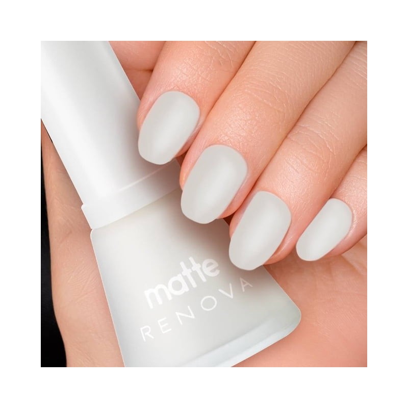 Esmalte de uñas Renova Clasico Matte isabel blanco 13 ml