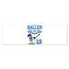 CafePress Baseball Player This Baller is 10 B Bumper Sticker
